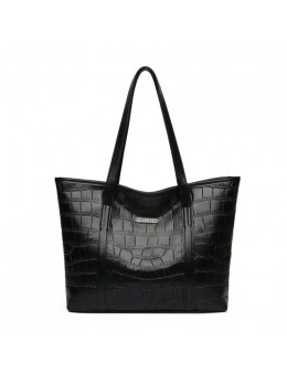 Женская кожаная сумка 1266 BLACK